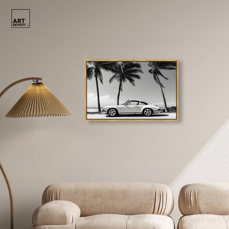 Analog Vintage Car Canvas by Art Remedy