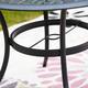 PATIO FESTIVAL 42" Outdoor Round Steel Dining Table