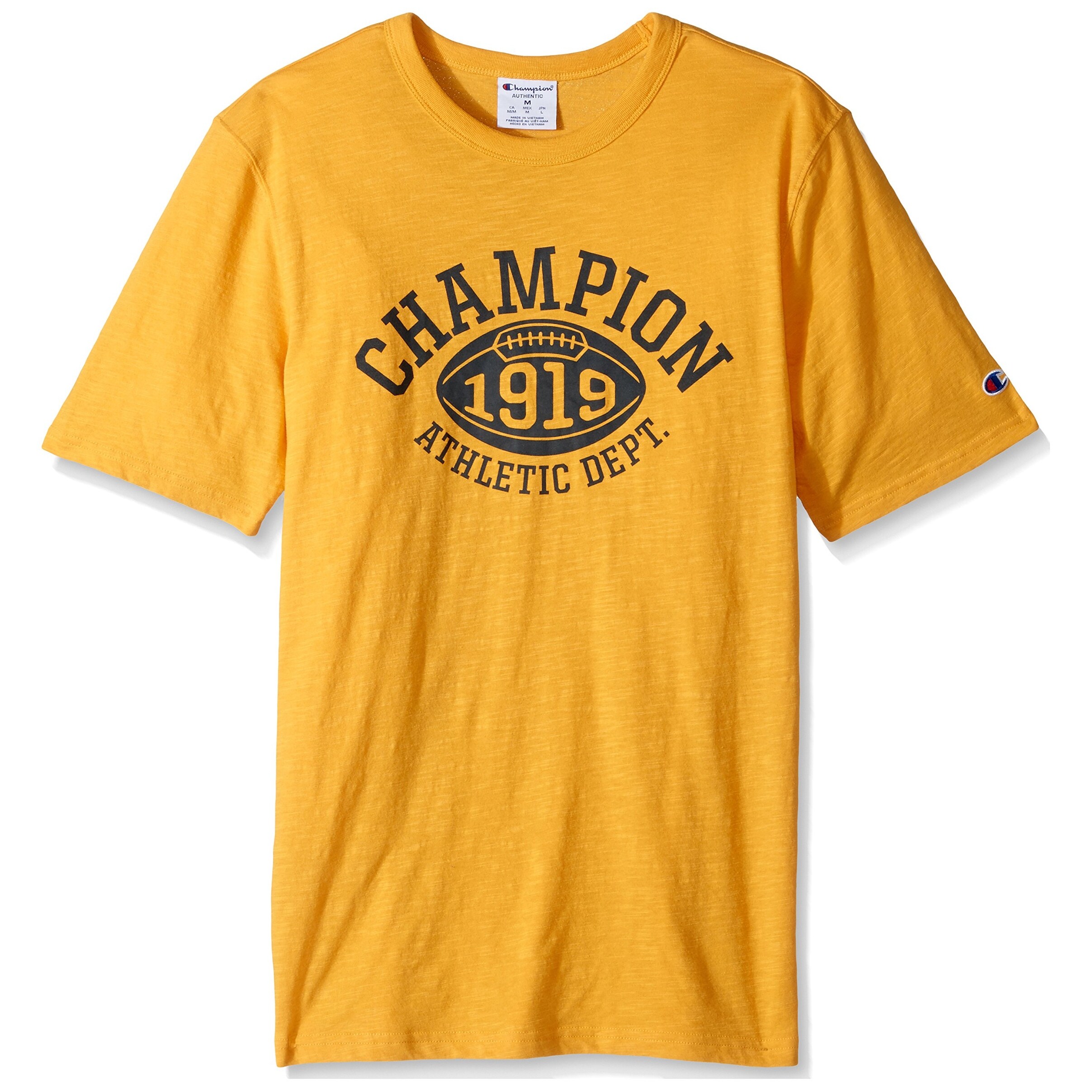 mens yellow champion shirt