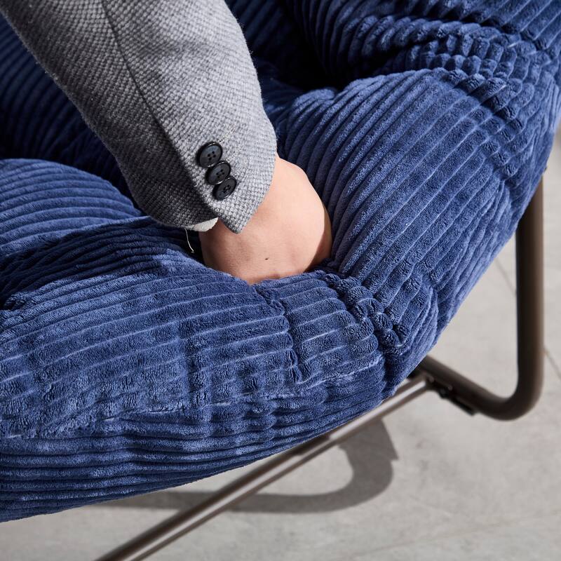 Padded Cushion Wicker Rocking chair for Indoor and Outdoor