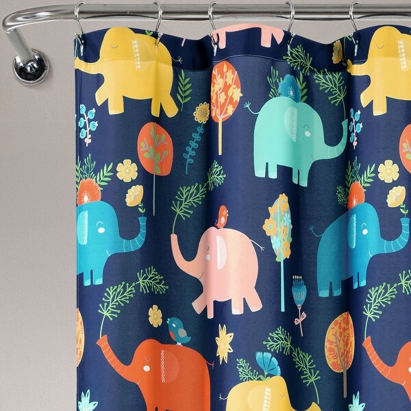 Lush Decor Hygge Elephant Shower Curtain - Bed Bath & Beyond