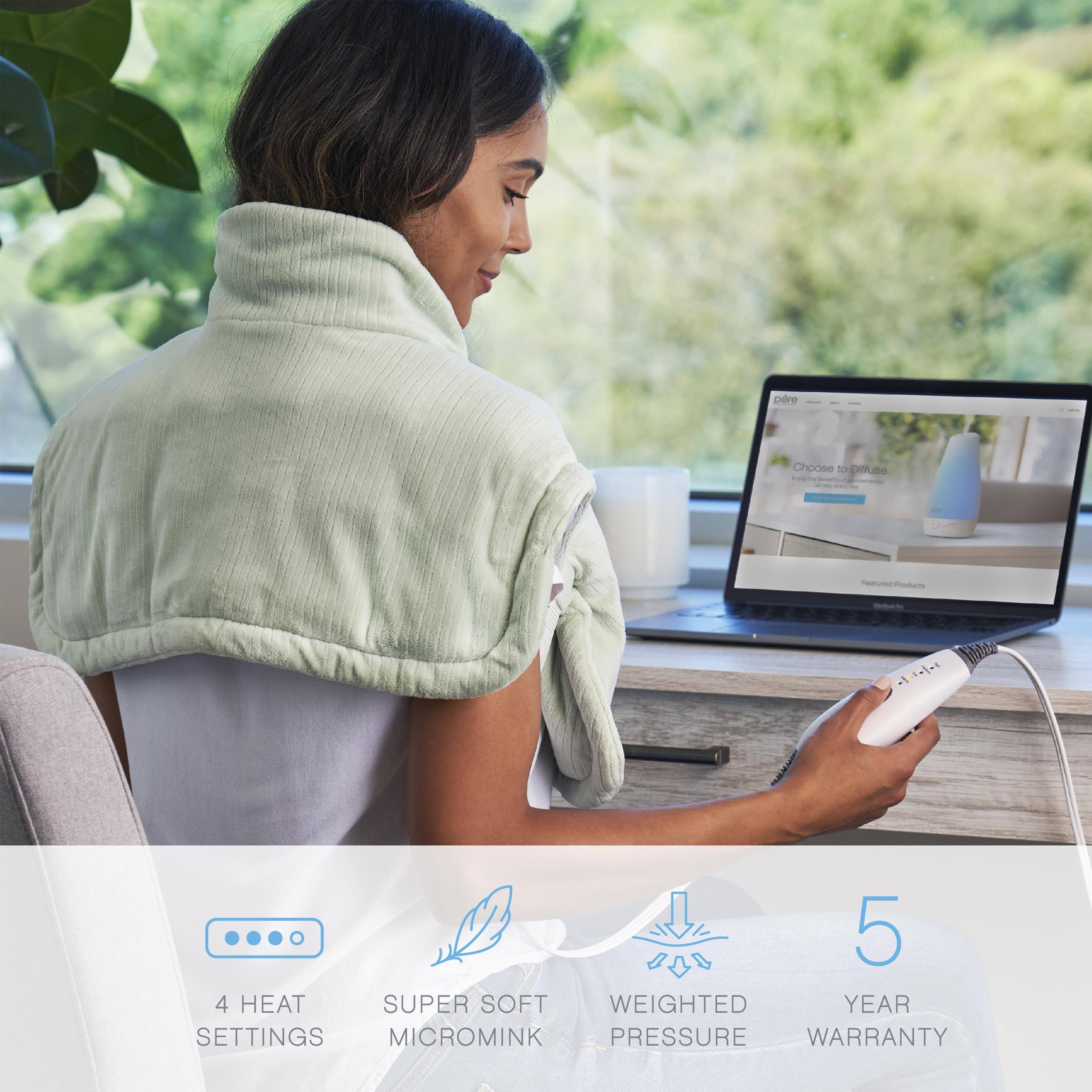 Pure Enrichment® WeightedWarmth™ Weighted Neck and Shoulder Heating Pad