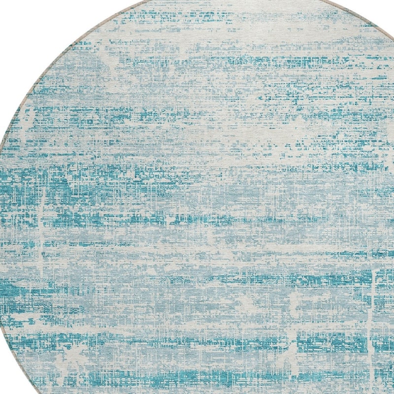 HomeRoots Abstract Transitional Rectangle Outdoor Rug