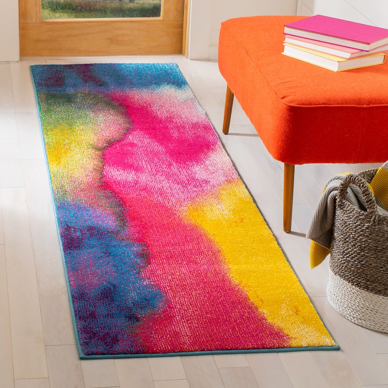 SAFAVIEH Watercolor Leila Modern Abstract Rug
