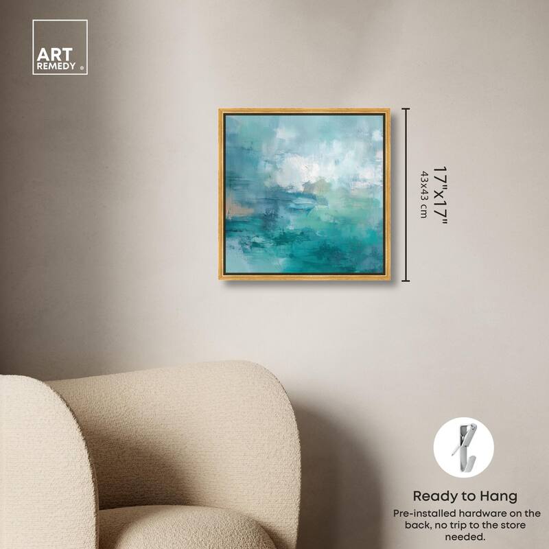 Green Blue II Canvas by Art Remedy