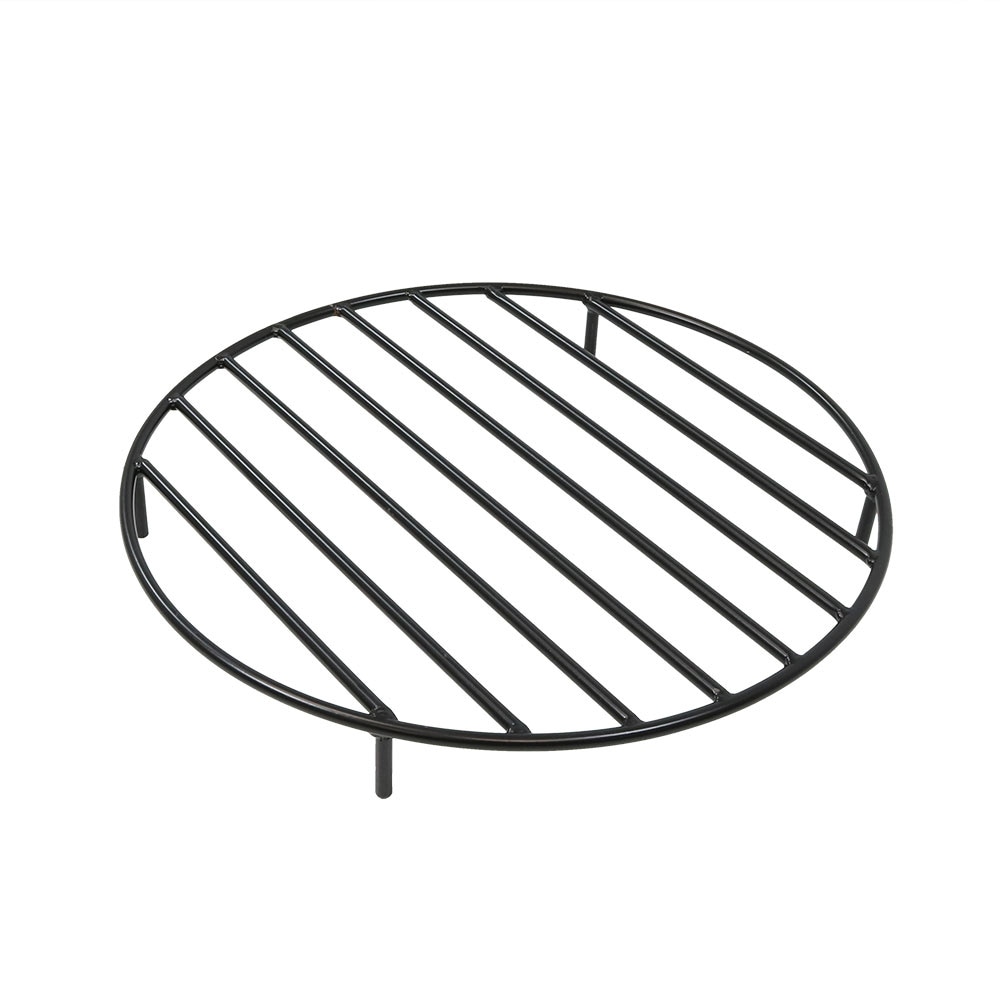 Shop Sunnydaze Firewood Grate Round Black Steel Outdoor Fire Pit