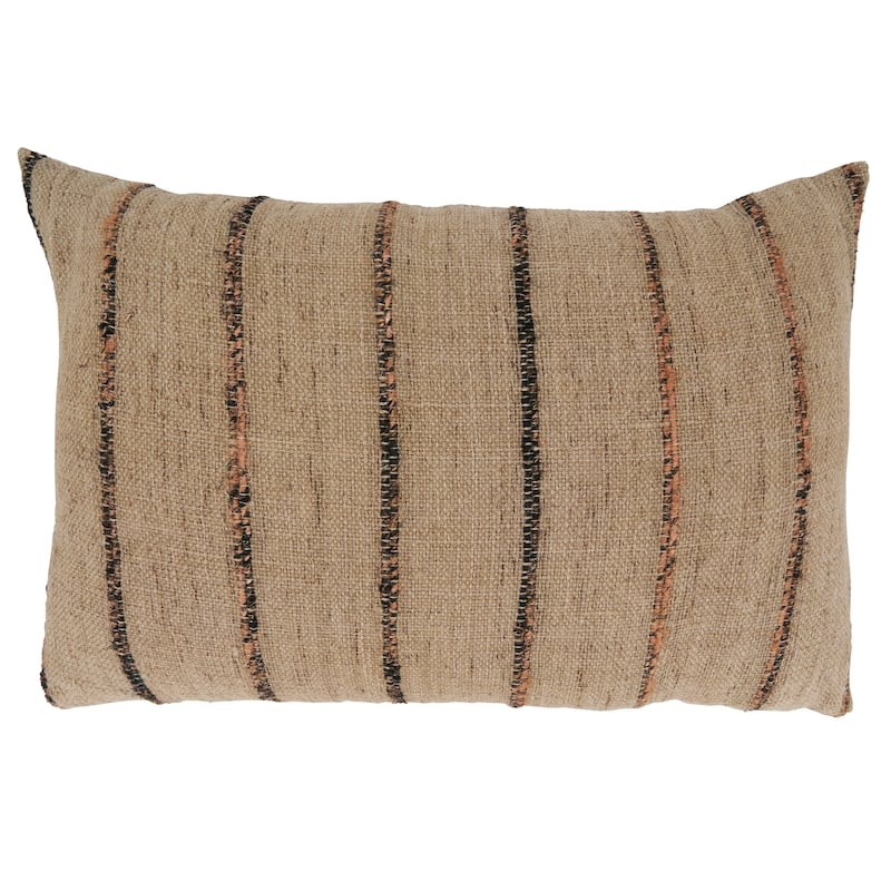 Striped Design Throw Pillow - 16"x24" - Polyester