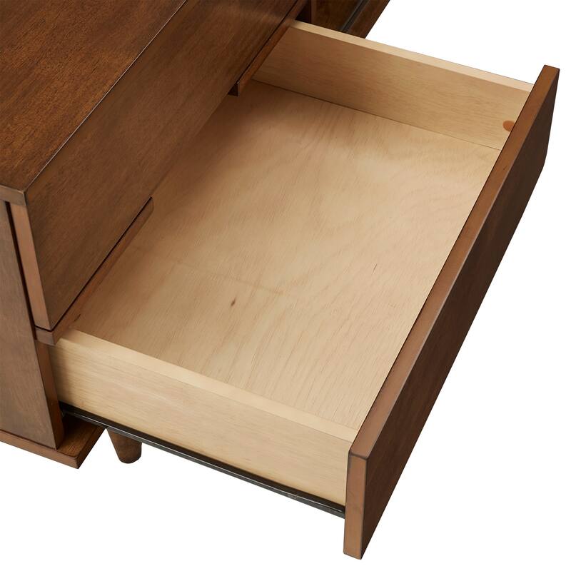 Kieran Mid-Century Wood 2-Drawer TV Stand by iNSPIRE Q Modern