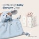 preview thumbnail 5 of 4, Bearington Baby Wee Waggles 8" x 7" Small Blue Puppy Security Blanket