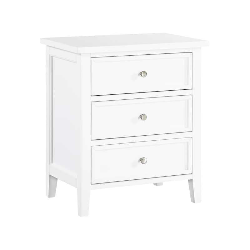 Luca 3-drawer Nightstand, Bedroom Furniture