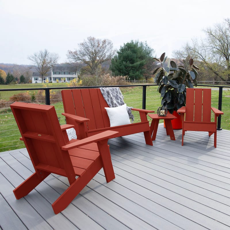 Italica Modern 4-piece Adirondack Patio Set