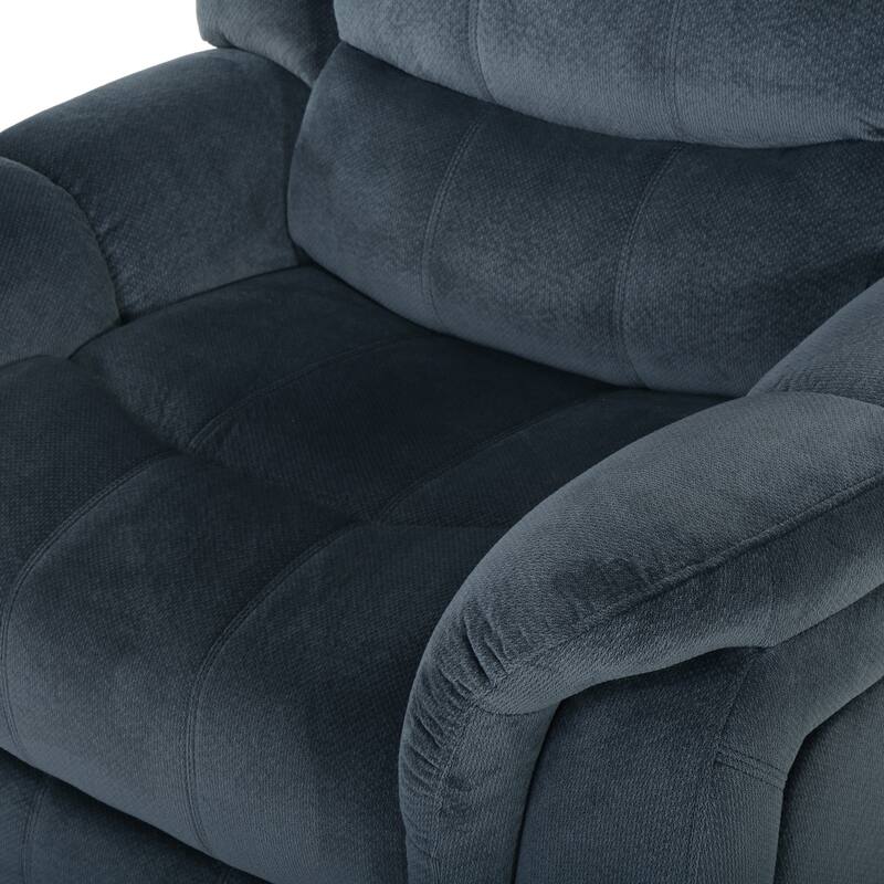Luxurious Glider Recliner with Plush Fabric Upholstery by Harper&Bright Designs