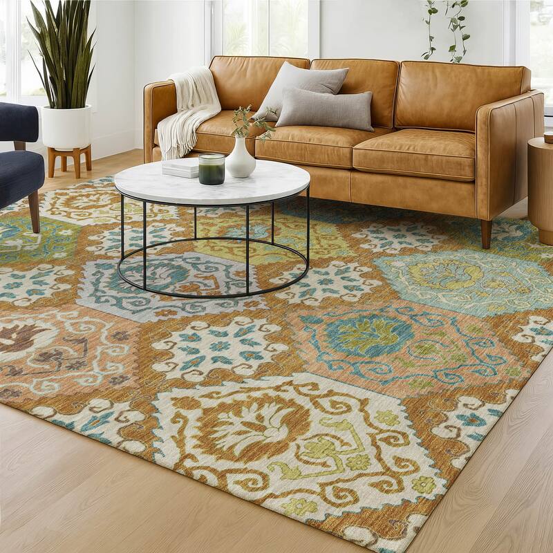 Machine Washable Indoor/ Outdoor Global Bayfield Chantille Rug