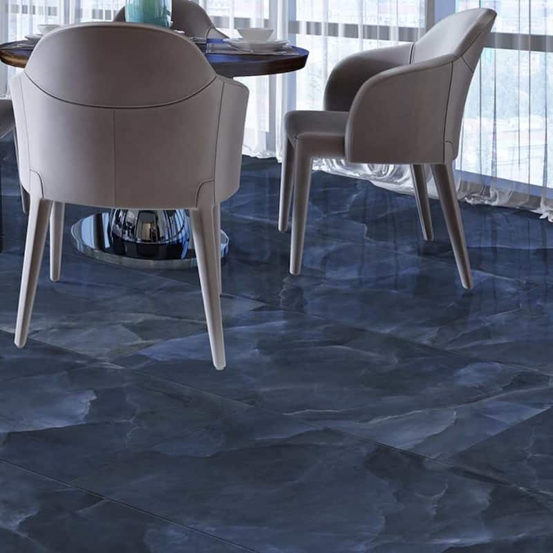 Geo Lust 12x24 Polished Onyx Porcelain Tile - Floor & Wall - Large Format