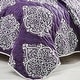 preview thumbnail 5 of 3, Wellco Bedding Comforter Set 3 Piece All Season,Purple