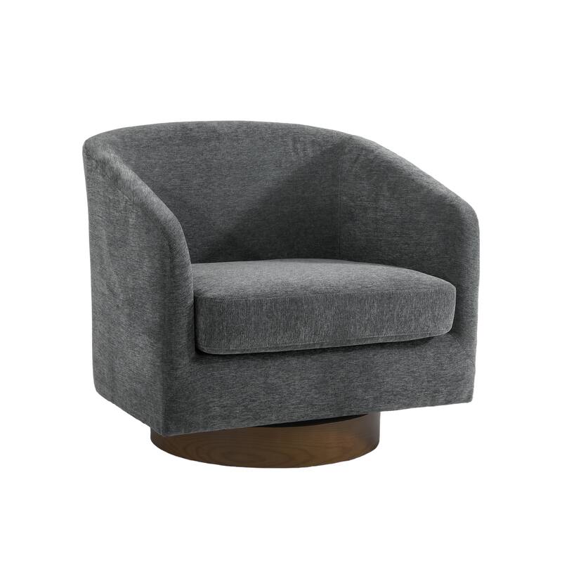 31.1'' W Barrel Swivel Accent Chair (Set of 2)