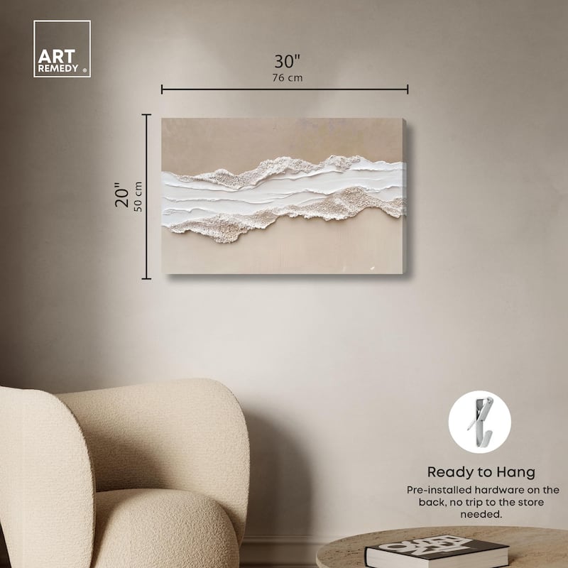 Textured Sea I Canvas by Art Remedy, Gallery Wrapped