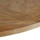 preview thumbnail 6 of 16, iNSPIRE Q Artisan Benchwright Rustic X-base Round Pine Wood Rolled Back 7-piece Dining Set