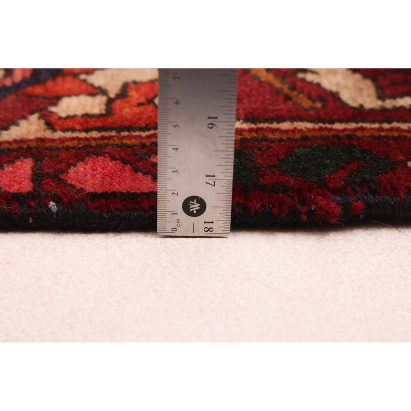 ECARPETGALLERY Hand-knotted Kayseri Vintage Dark Red Wool Rug - 6'4 x 10'0