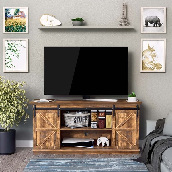 Details about   TV Stand for 46 in Entertainment Center Media Storage Shelf Modern Home Table US 
