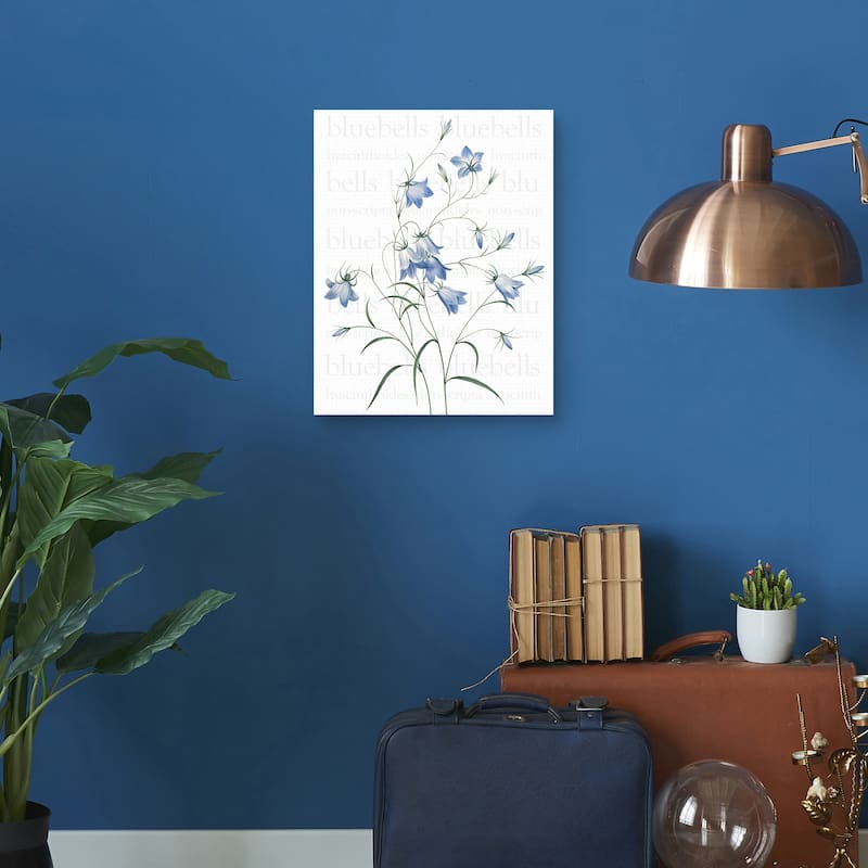 Bluebells Text by Design Lab Canvas Art Print