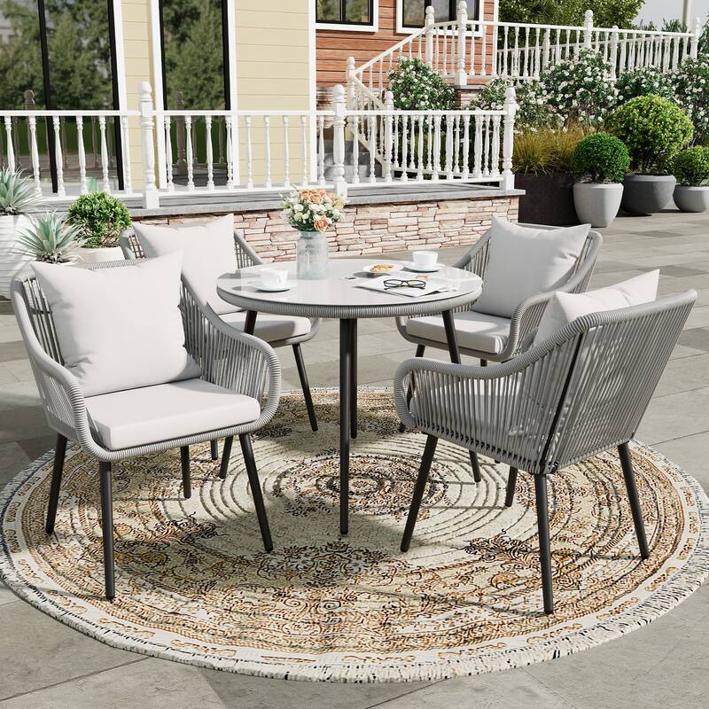 5-Piece Patio Dining Table Set