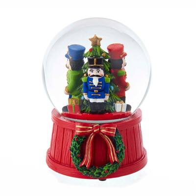 Kurt Adler 100MM Nutcracker Suite Musical Water Globe - 4"