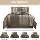 preview thumbnail 54 of 81, Nanshing Daniella 7-Piece Modern Geometric Comforter Set