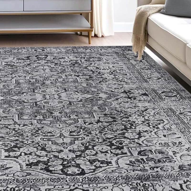 Superior Elodie Geometric Floral Medallion Indoor Area Rug