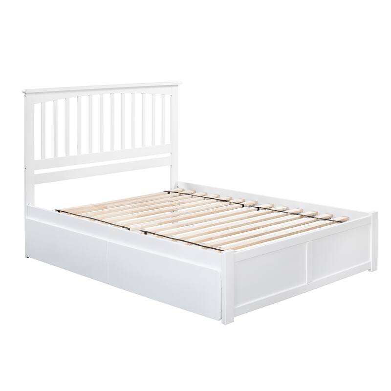 King Platform Bed with Drawers - Modern Storage Bed Frame, Low Profile Design, Easy Assembly