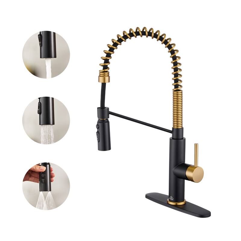 Single Handle Pull Down Sprayer Kitchen Faucet