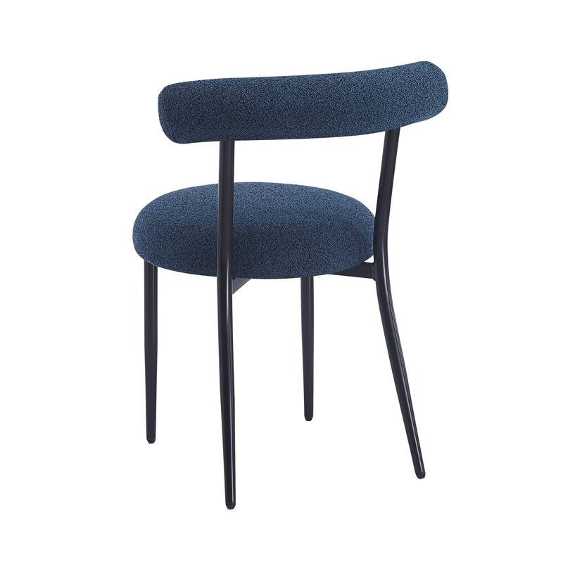 Bia Modern Iron Upholstered Dining Chairs by Christopher Knight Home