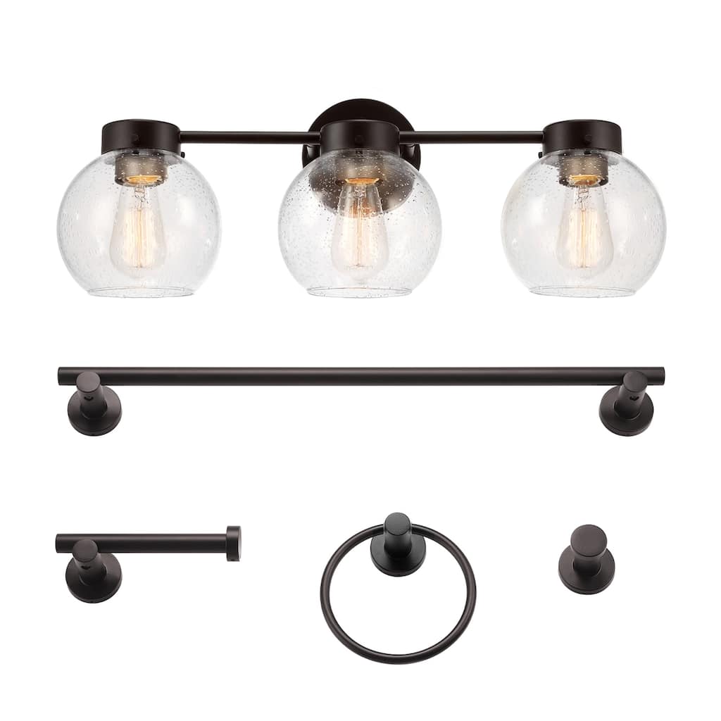 Globe Electric 91009582 Thalia Bathroom Vanity Set - 3 Light 24" Wide
