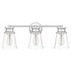 preview thumbnail 2 of 5, Haverfield 3-Light Polished Chrome Vanity Light