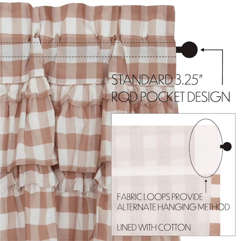 Annie Buffalo Portabella Check Ruffled Tier Set