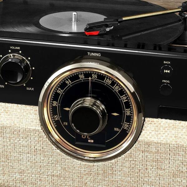 Shop Black Friday Deals On Victrola 6 In 1 Wood Bluetooth Mid Century Record Player With 3 Speed Turntable Cd Cassette Player And Radio Overstock 26458829