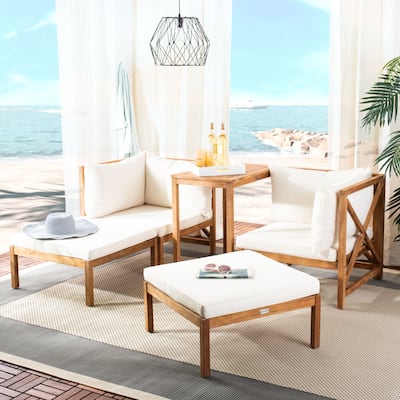 SAFAVIEH Outdoor Living Ronson 5 Pc Sectional Set - 26.9 x 26.9 x 26.8