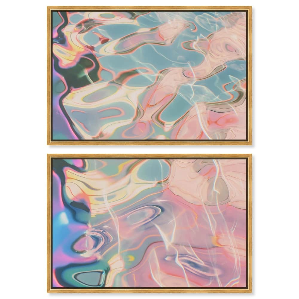 Metallic Drift I Canvas Set of 2 by Art Remedy
