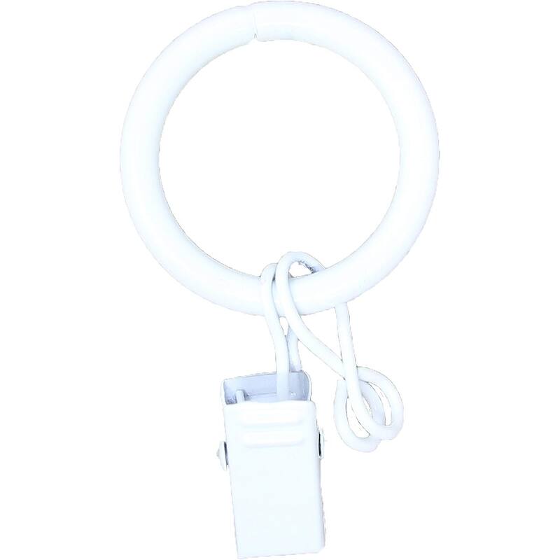 10PCS Solid Metal Window Drapery Curtain Panel Ring with Eyelet, 1" Inner Diameter, Fits Up to 3/4" Rod Multicolor