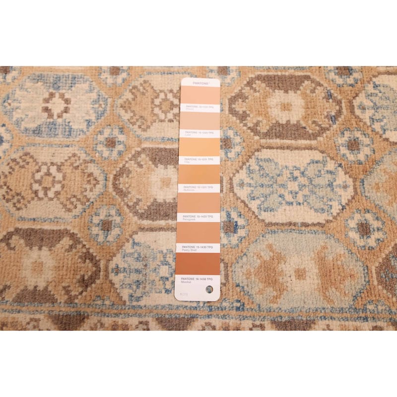 ECARPETGALLERY Hand-knotted Finest Ghazni Brown Wool Rug - 9'0 x 12'4