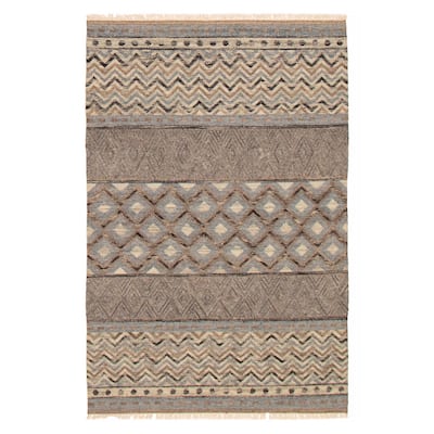Ankara FW Brown, Grey Kilim 5'1" x 7'10" - 5'1 x 7'10