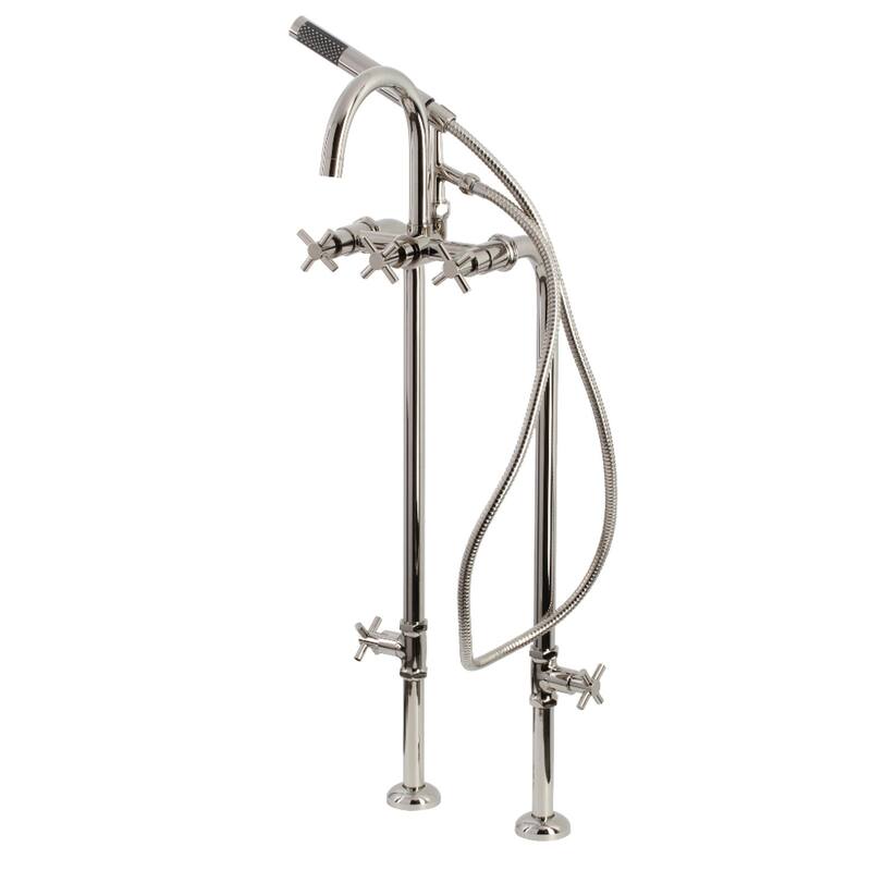 Kingston Brass Concord Freestanding Tub Faucet with Supply Line