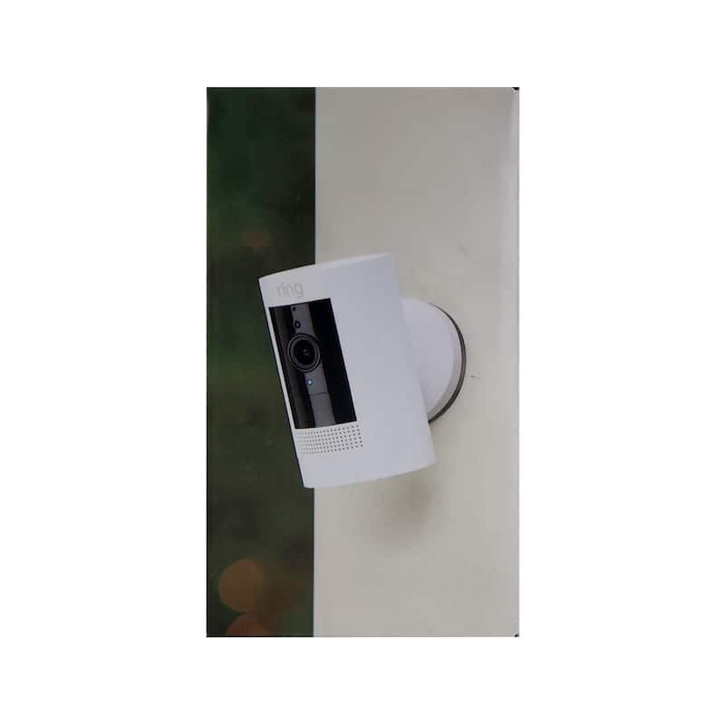 Ring Outdoor Cam Stick Up Indoor/Outdoor Wireless 1080p Security Camera - White