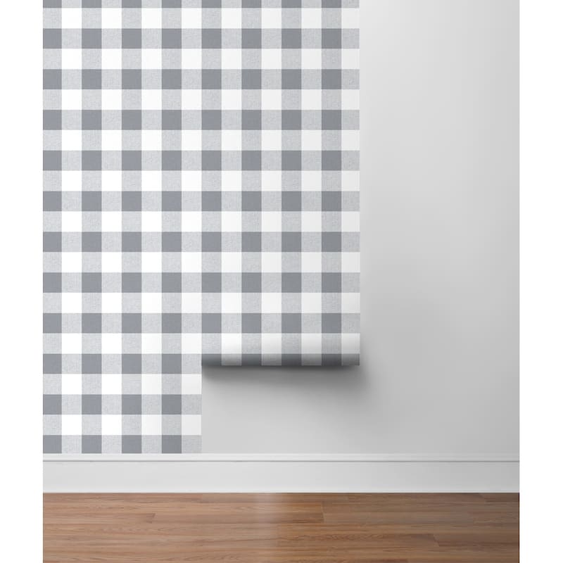 NextWall Picnic Plaid Peel and Stick Removable Wallpaper