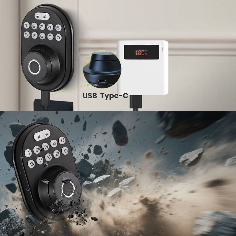 Smart Lock with Fingerprint and Hidden Keypad