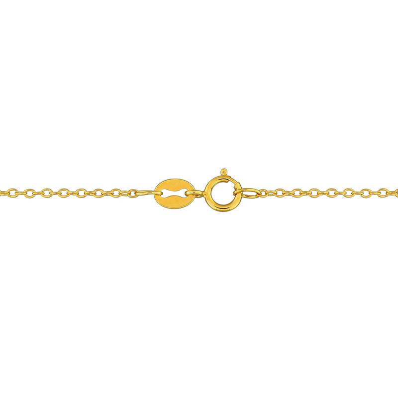 Miadora 1/5ct TGW Marquise-Cut Created Ruby Butterfly Necklace in Yellow Plated Sterling Silver-17in
