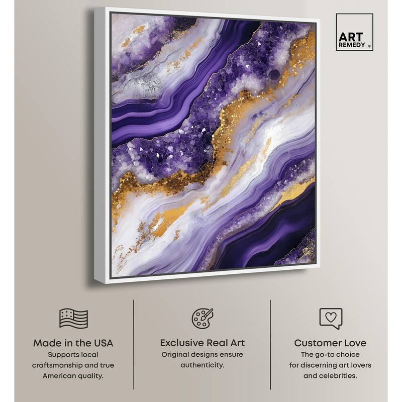 Gemstone Labyrinth I Canvas by Art Remedy