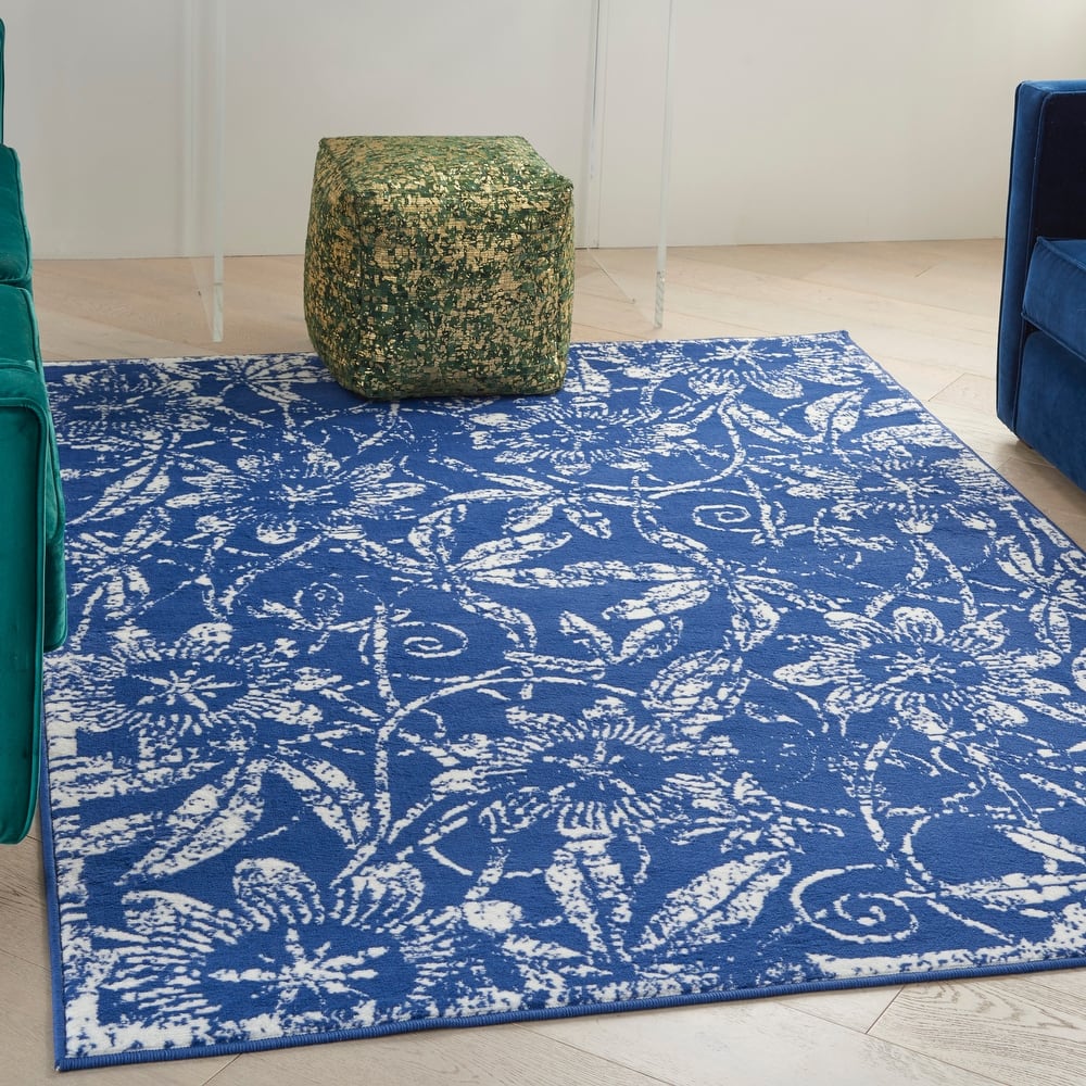 Nourison Whimsicle Country Farmhouse Floral Area Rug