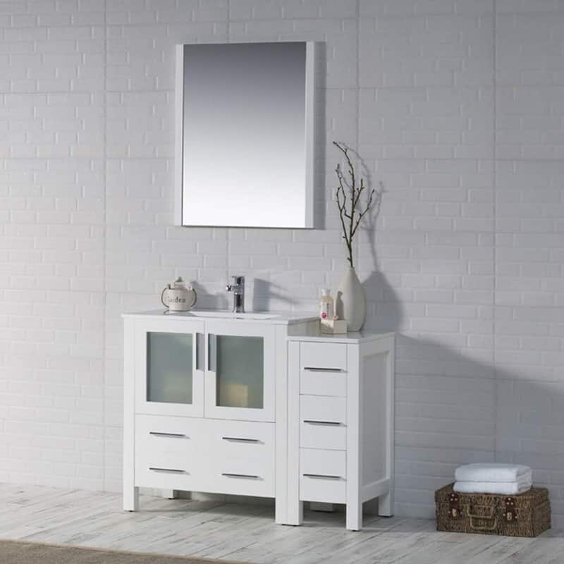 Blossom Sydney 42 Inch Solid Wood Bathroom Vanity with Sink & Cabinet
