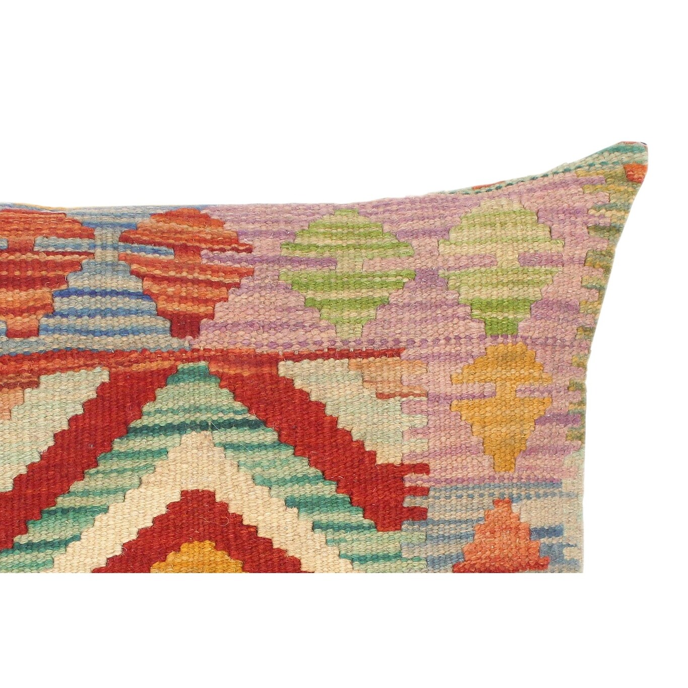 Shop Bohemian Karina Hand Woven Turkish Kilim Throw Pillow 18 In X 18 In Overstock 32524697